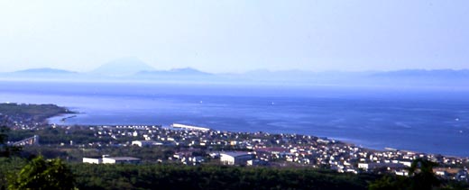 鹿部町　遠景